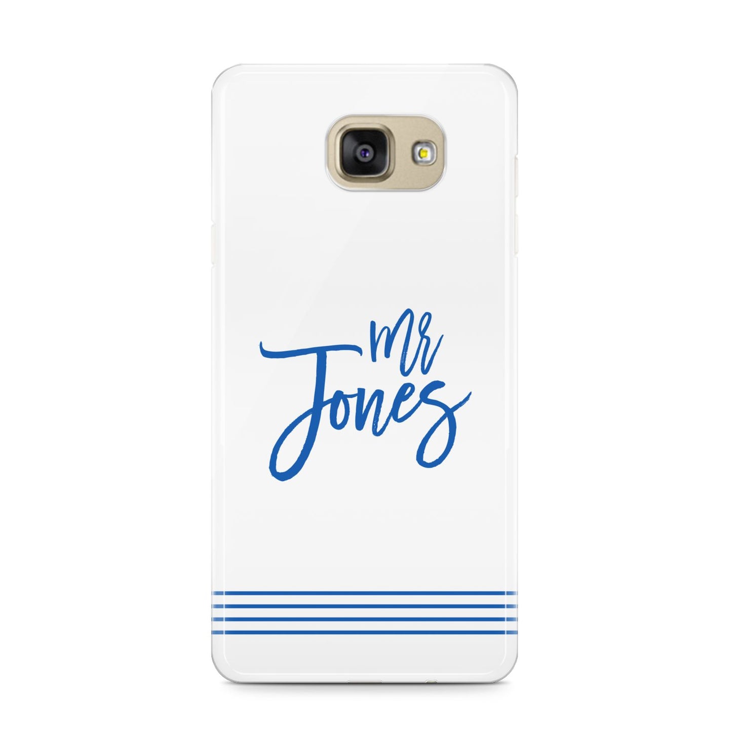 Personalised His Samsung Galaxy A9 2016 Case on gold phone