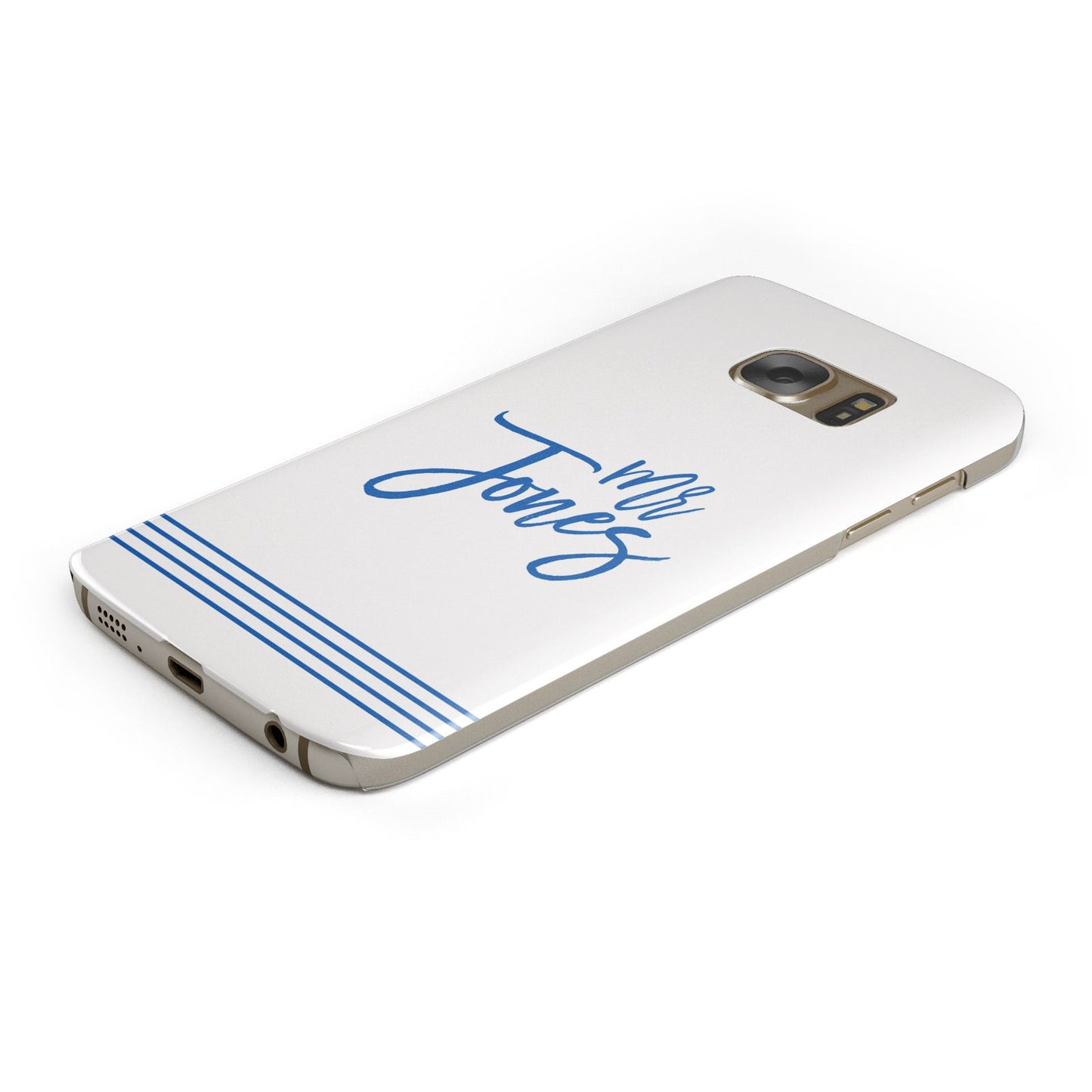 Personalised His Samsung Galaxy Case Bottom Cutout