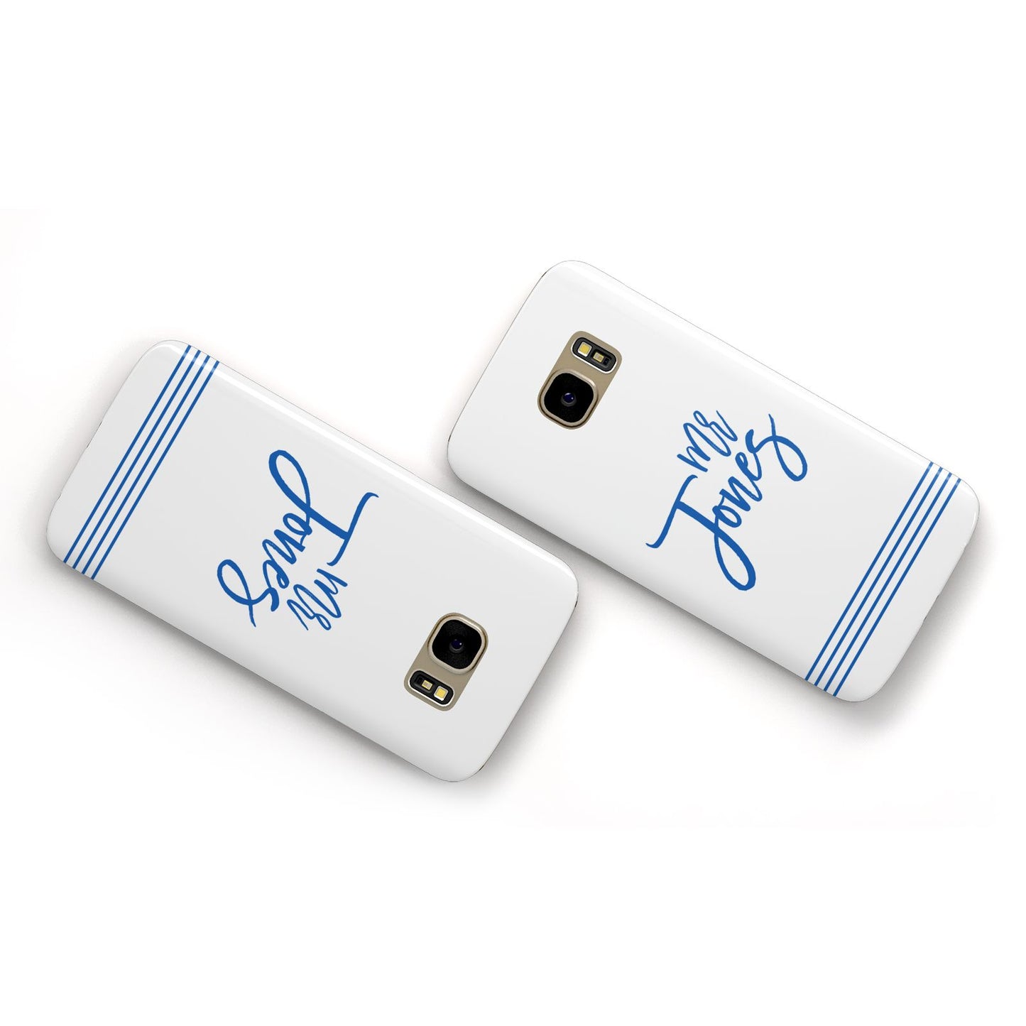 Personalised His Samsung Galaxy Case Flat Overview