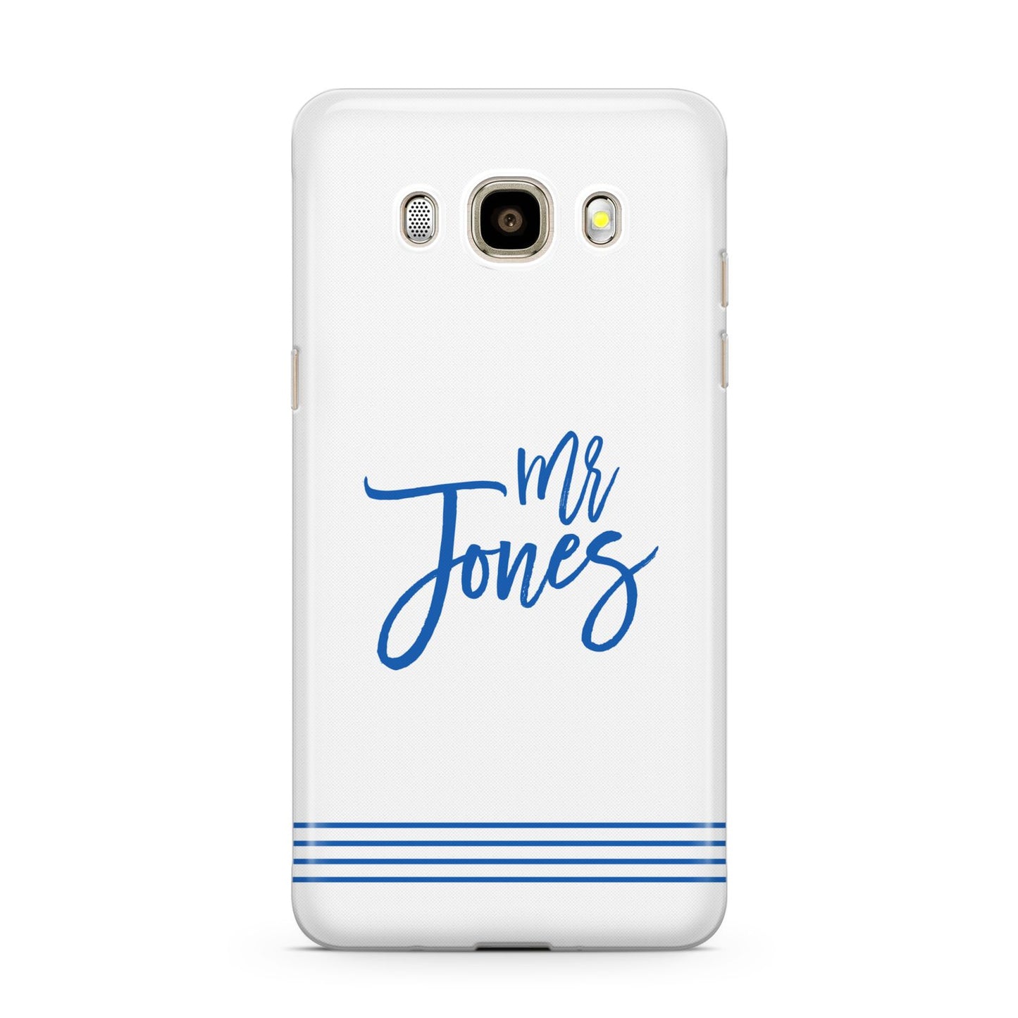 Personalised His Samsung Galaxy J7 2016 Case on gold phone