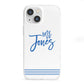 Personalised His iPhone 13 Mini Clear Bumper Case