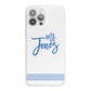 Personalised His iPhone 13 Pro Max Clear Bumper Case