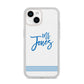 Personalised His iPhone 14 Clear Tough Case Starlight