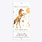 Personalised Horse Happy Birthday 4x9 Rectangle Invitation Matte Paper