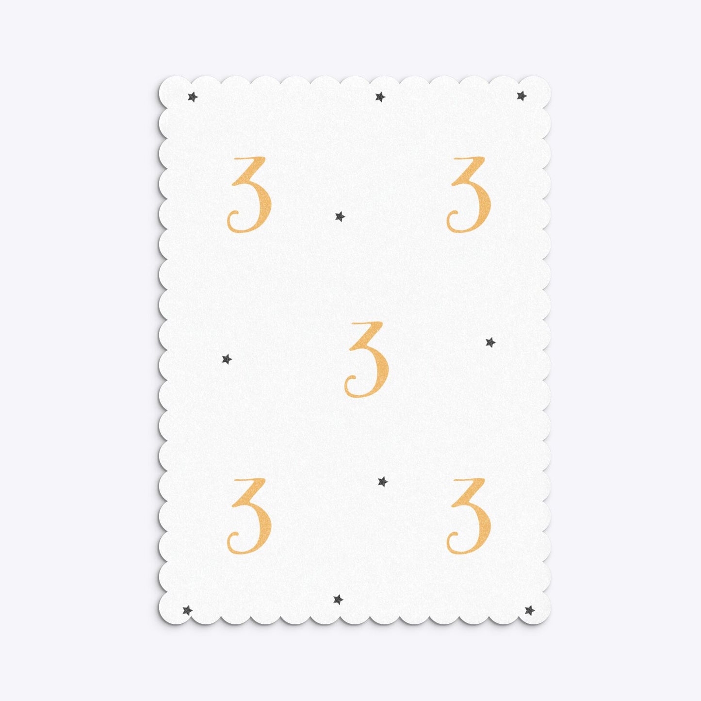 Personalised Horse Happy Birthday Scalloped Invitation Glitter Back Image