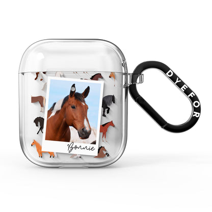 Personalised Horse Photo AirPods Clear Case