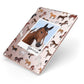 Personalised Horse Photo Apple iPad Case on Rose Gold iPad Side View