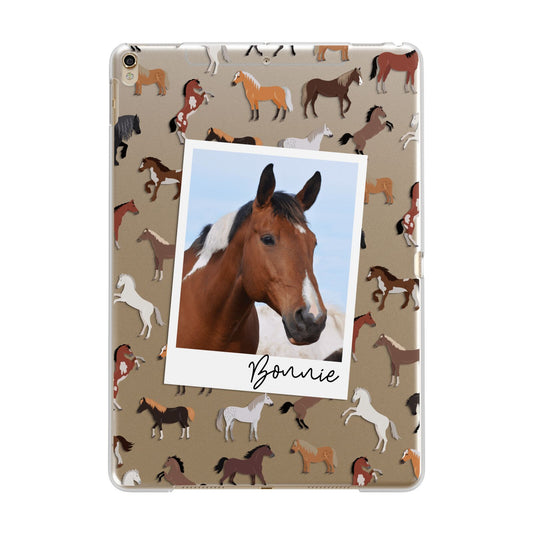 Personalised Horse Photo Apple iPad Gold Case