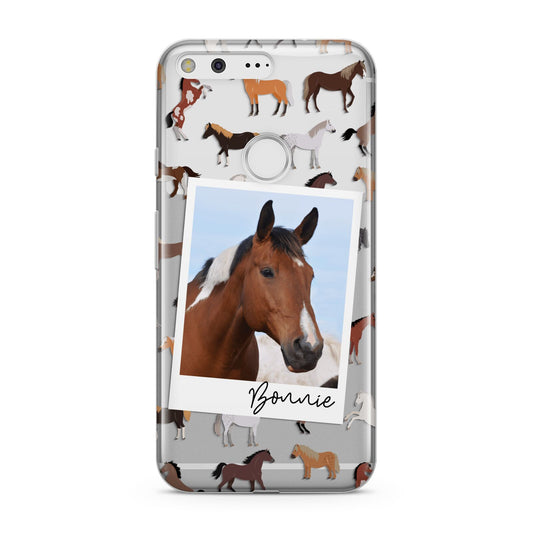 Personalised Horse Photo Google Pixel Case