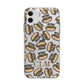 Personalised Hot Dog Initials Apple iPhone 11 in White with Bumper Case