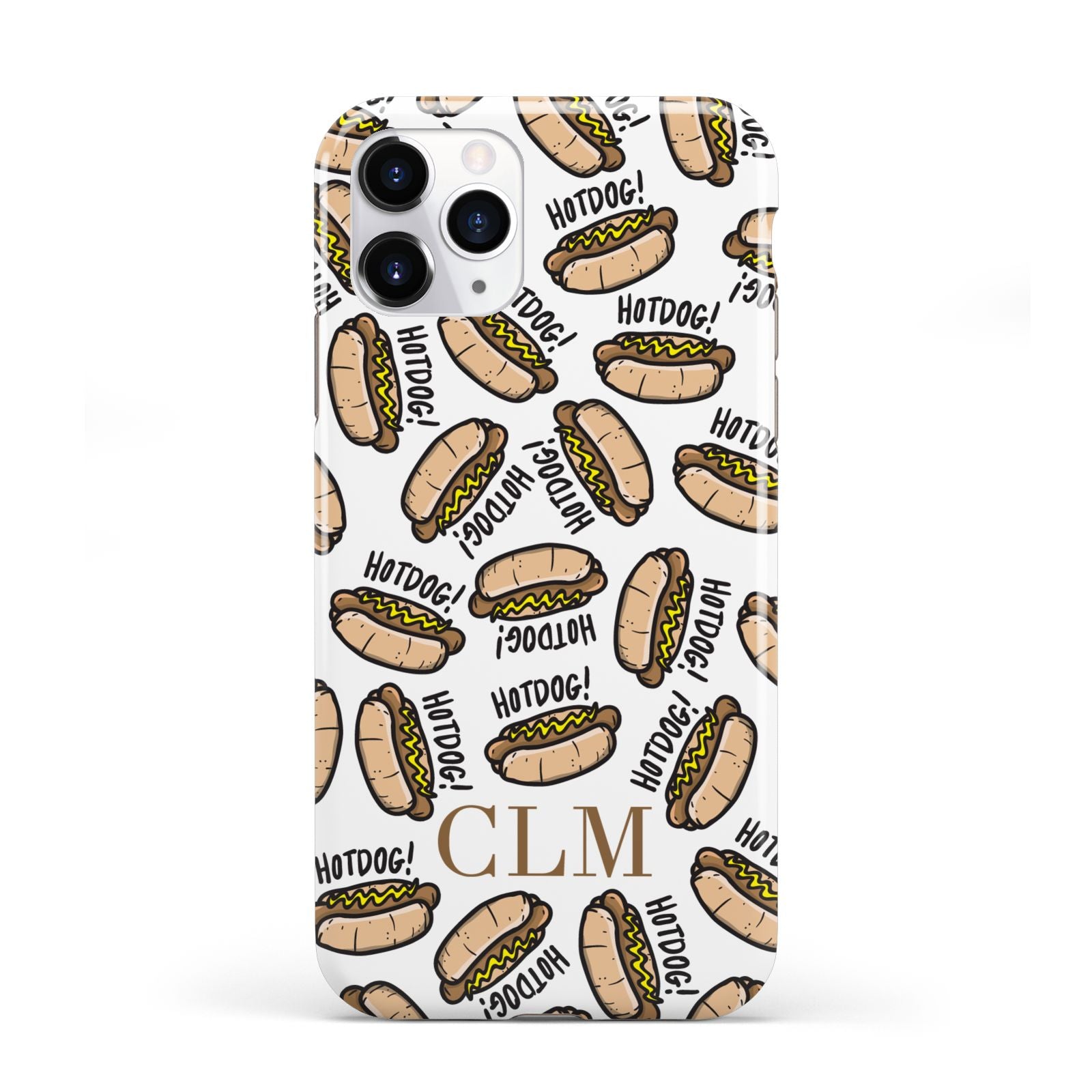 Personalised Hot Dog Initials iPhone 11 Pro 3D Tough Case