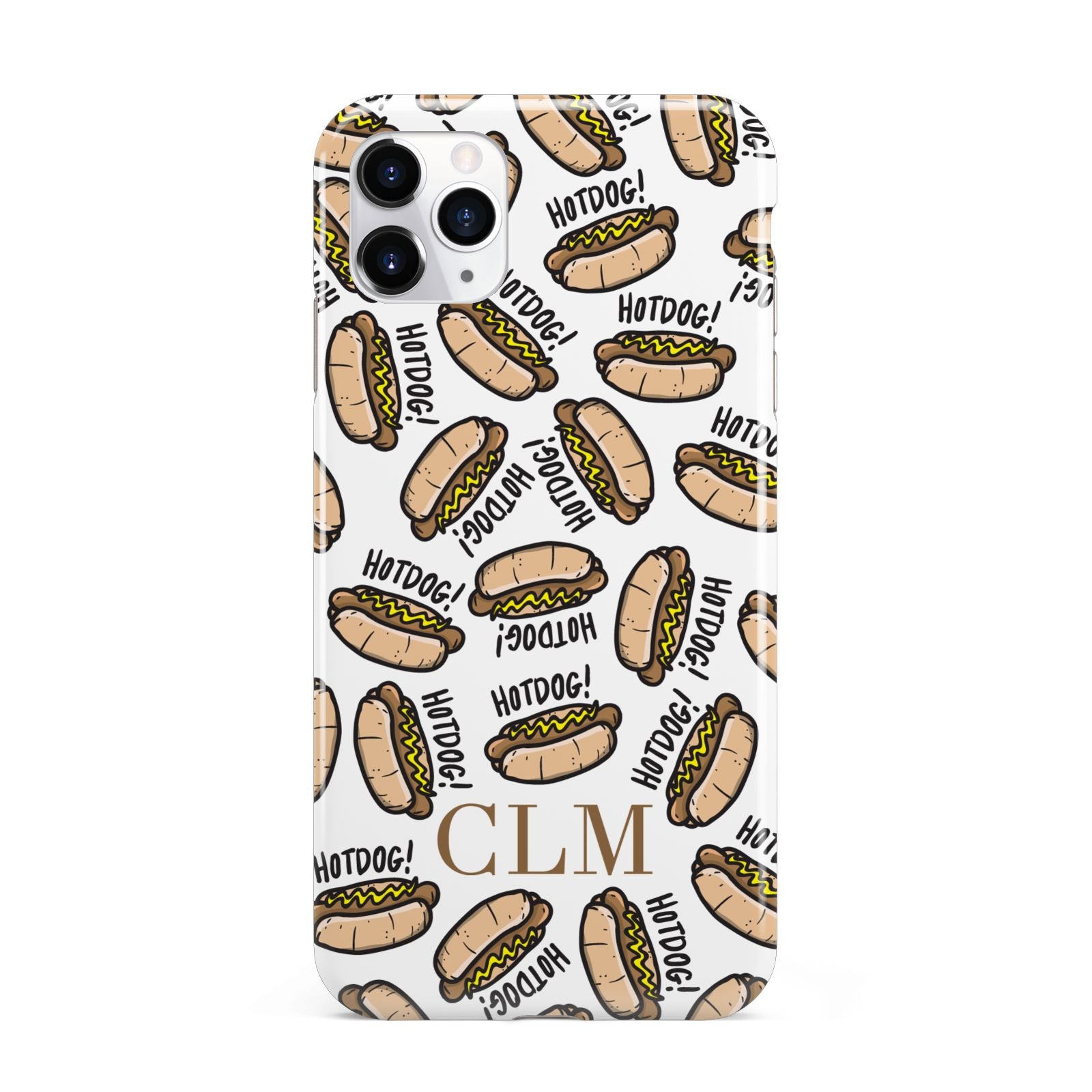 Personalised Hot Dog Initials iPhone 11 Pro Max 3D Tough Case