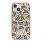 Personalised Hot Dog Initials iPhone 13 Mini TPU Impact Case with Pink Edges