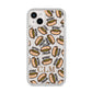 Personalised Hot Dog Initials iPhone 14 Plus Clear Tough Case Starlight