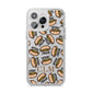 Personalised Hot Dog Initials iPhone 14 Pro Max Glitter Tough Case Silver
