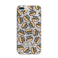 Personalised Hot Dog Initials iPhone 7 Plus Bumper Case on Silver iPhone