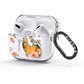 Personalised Howling Wolf AirPods Glitter Case 3rd Gen Side Image
