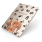 Personalised Hungarian Vizsla Apple iPad Case on Gold iPad Side View