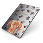 Personalised Hungarian Vizsla Apple iPad Case on Grey iPad Side View