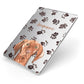 Personalised Hungarian Vizsla Apple iPad Case on Silver iPad Side View