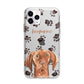 Personalised Hungarian Vizsla Apple iPhone 11 Pro Max in Silver with Bumper Case
