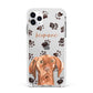 Personalised Hungarian Vizsla Apple iPhone 11 Pro Max in Silver with White Impact Case