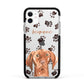 Personalised Hungarian Vizsla Apple iPhone 11 in White with Black Impact Case