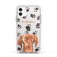Personalised Hungarian Vizsla Apple iPhone 11 in White with White Impact Case