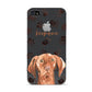 Personalised Hungarian Vizsla Apple iPhone 4s Case