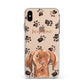 Personalised Hungarian Vizsla Apple iPhone Xs Max Impact Case White Edge on Gold Phone