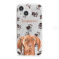 Personalised Hungarian Vizsla iPhone 13 Mini Clear Bumper Case