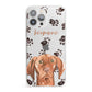 Personalised Hungarian Vizsla iPhone 13 Pro Max Clear Bumper Case