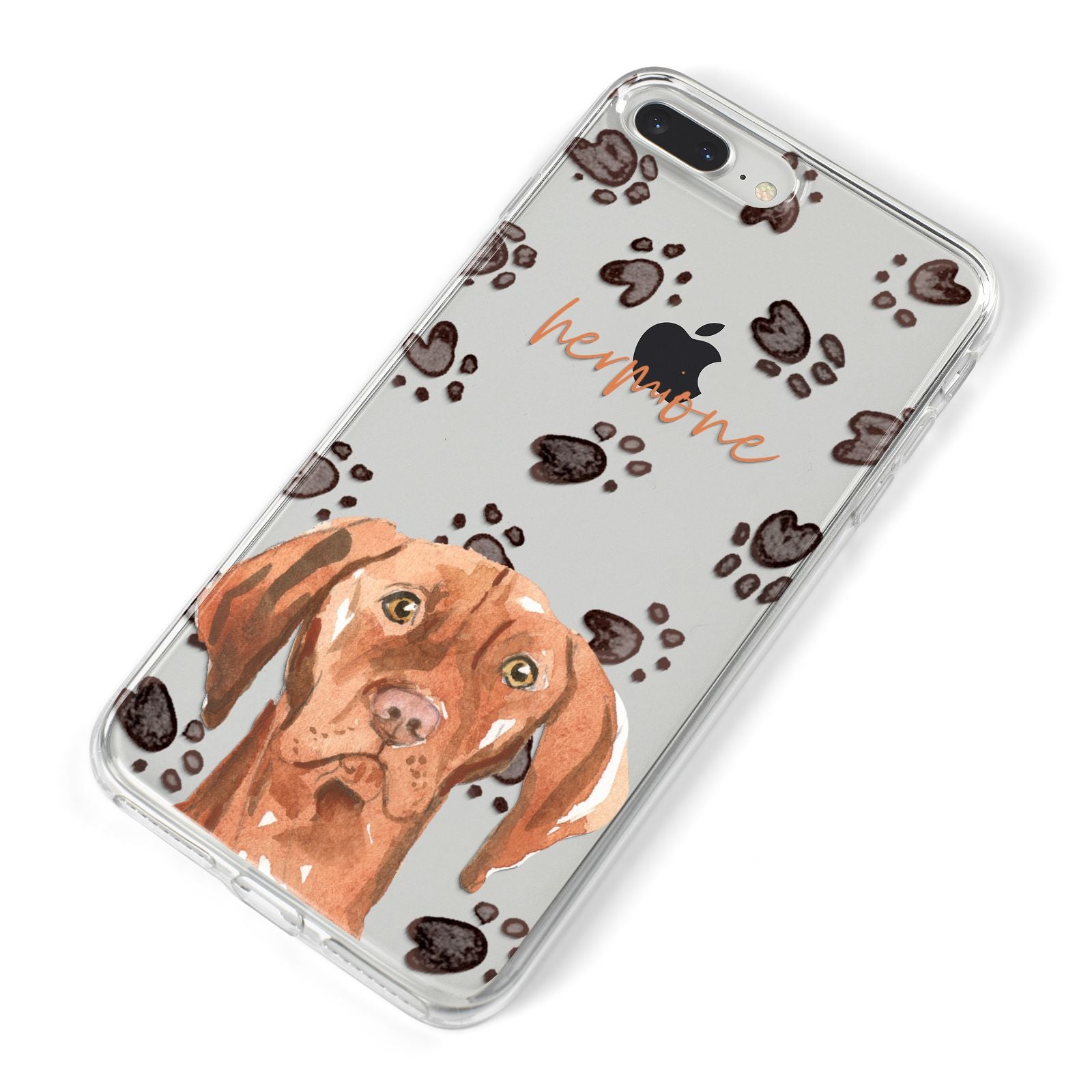 Personalised Hungarian Vizsla iPhone 8 Plus Bumper Case on Silver iPhone Alternative Image