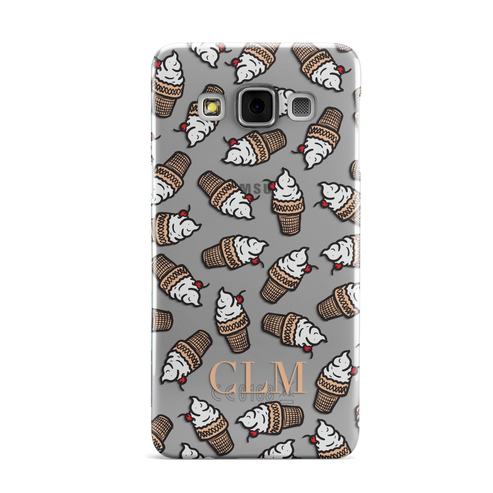 Personalised Ice Cream Initials Samsung Galaxy A3 Case