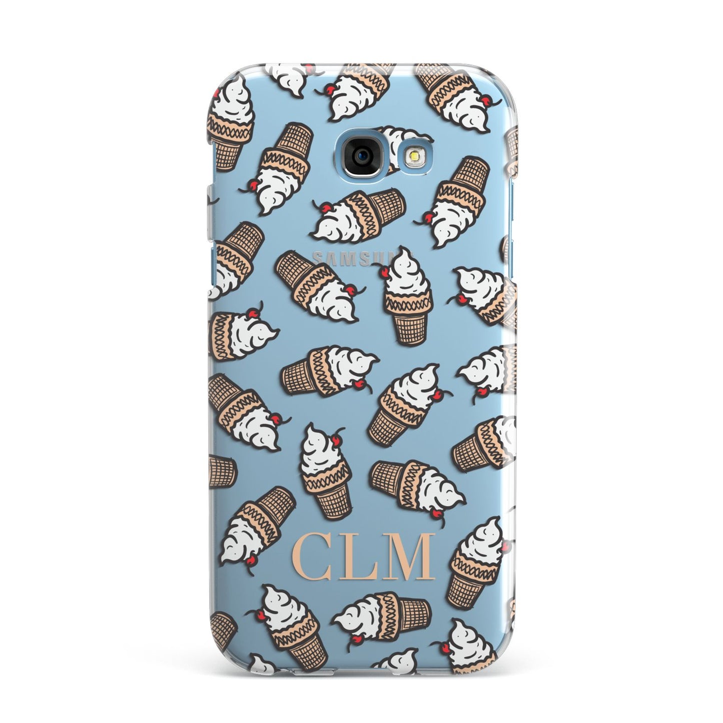 Personalised Ice Cream Initials Samsung Galaxy A7 2017 Case