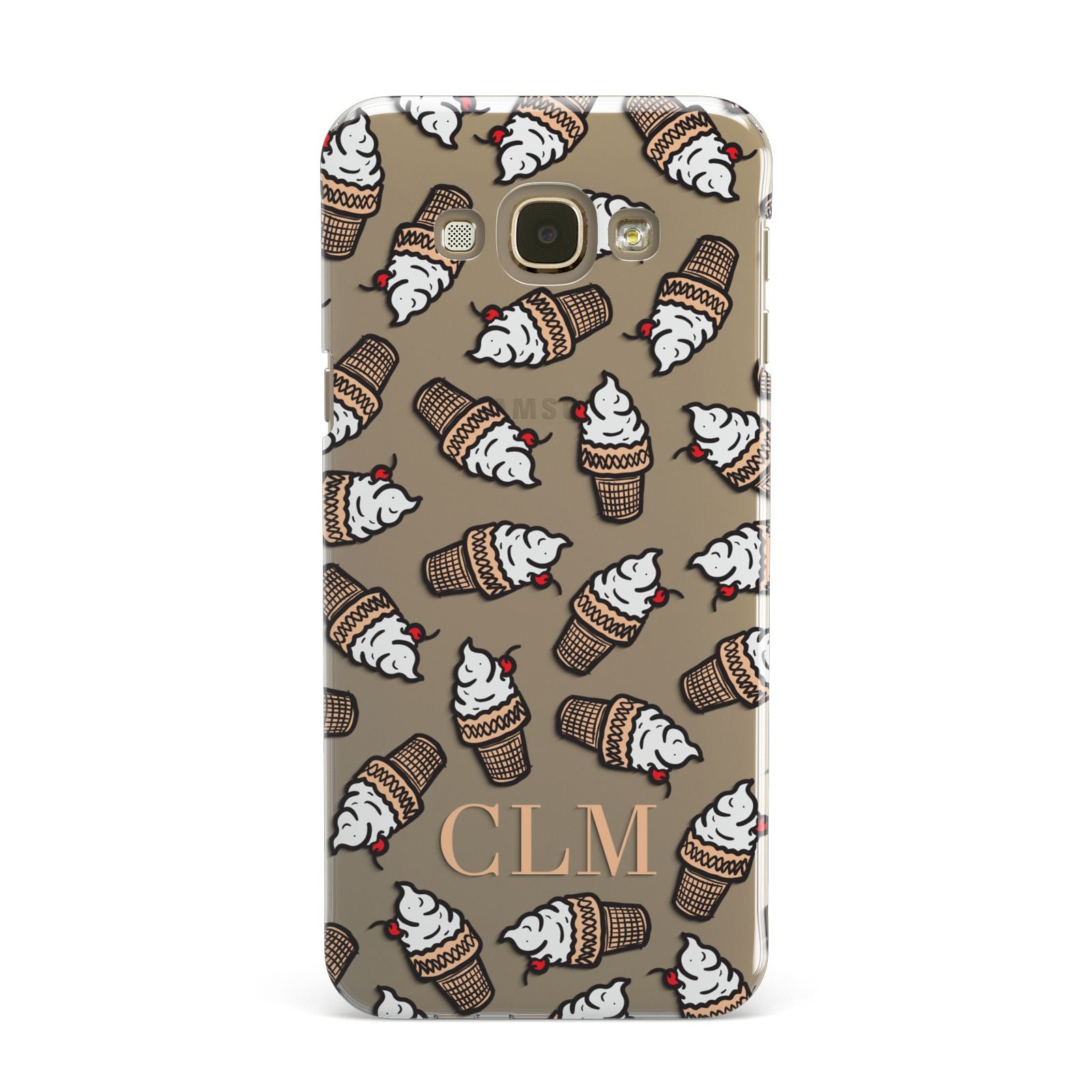Personalised Ice Cream Initials Samsung Galaxy A8 Case
