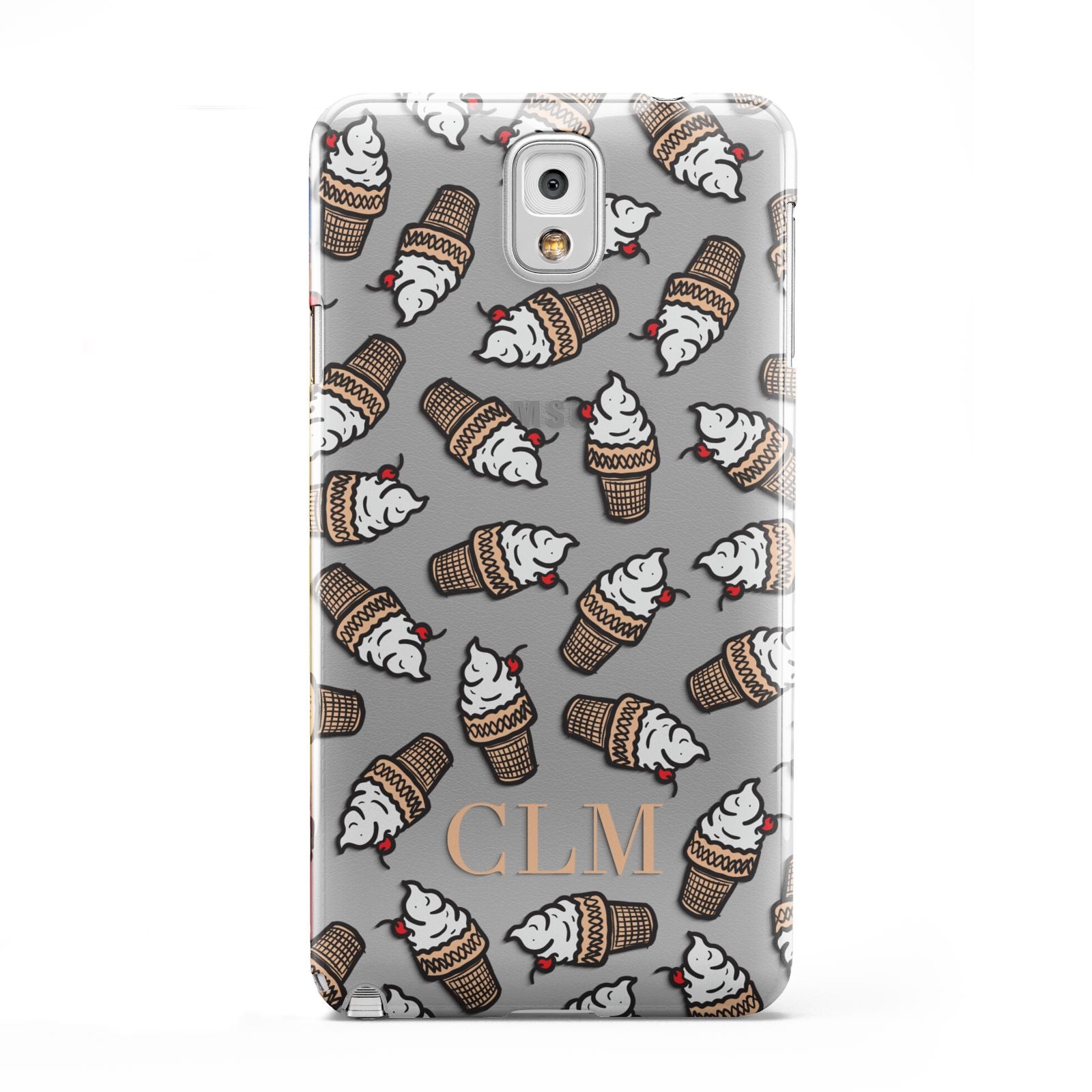 Personalised Ice Cream Initials Samsung Galaxy Note 3 Case