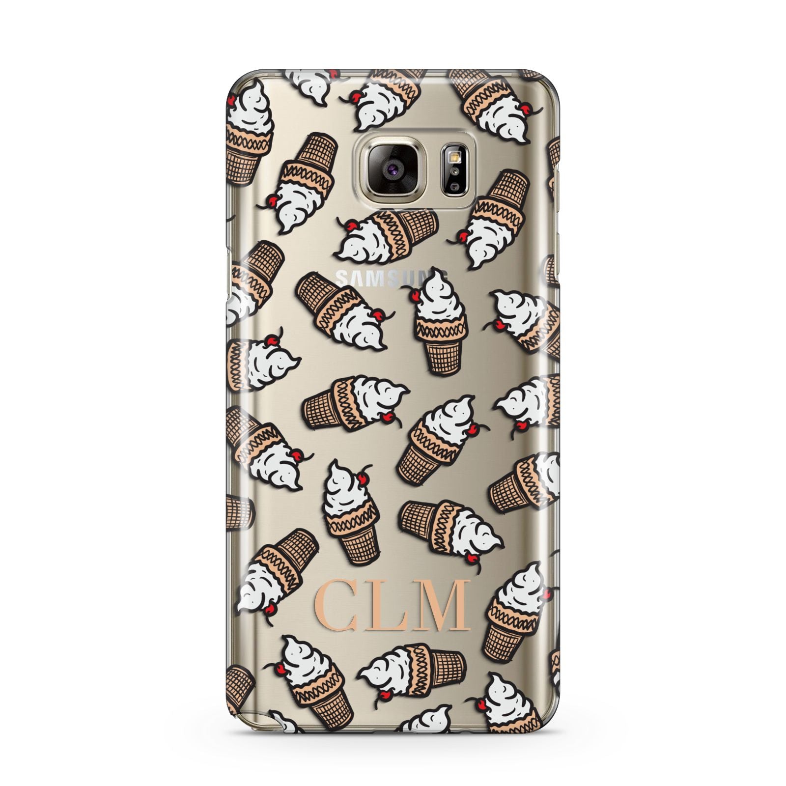 Personalised Ice Cream Initials Samsung Galaxy Note 5 Case