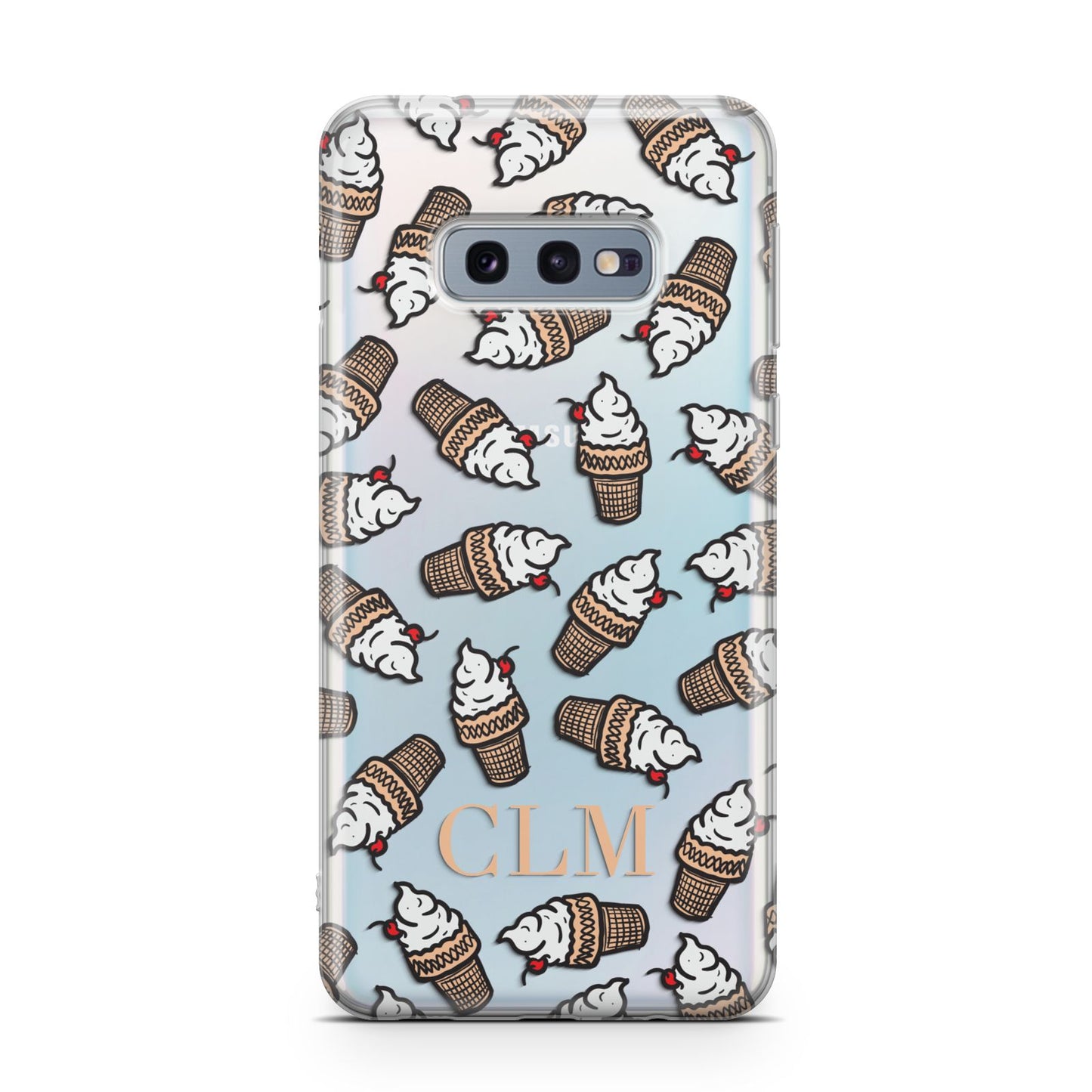 Personalised Ice Cream Initials Samsung Galaxy S10E Case