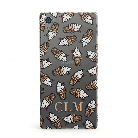 Personalised Ice Cream Initials Sony Xperia Case