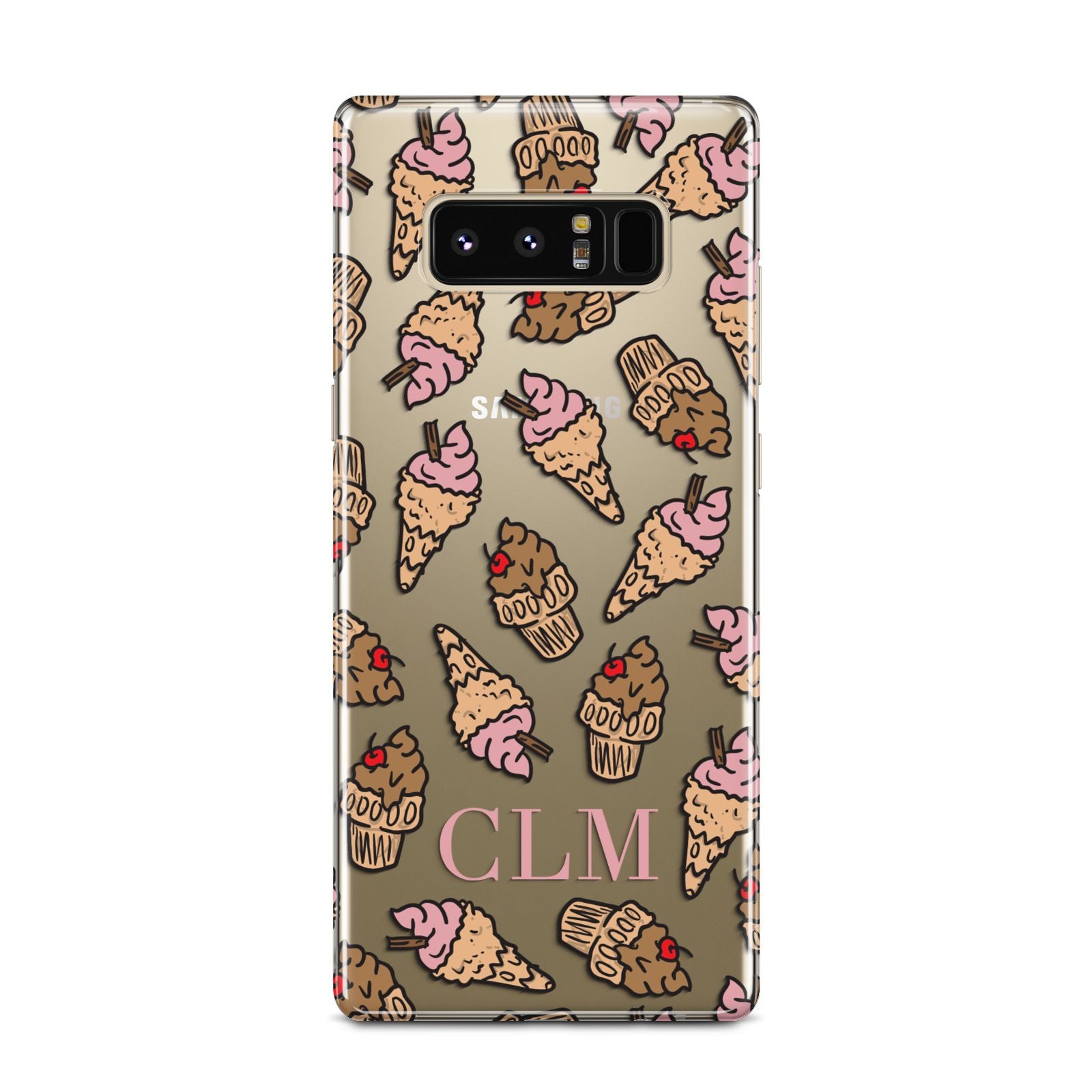 Personalised Ice Creams Initials Samsung Galaxy Note 8 Case