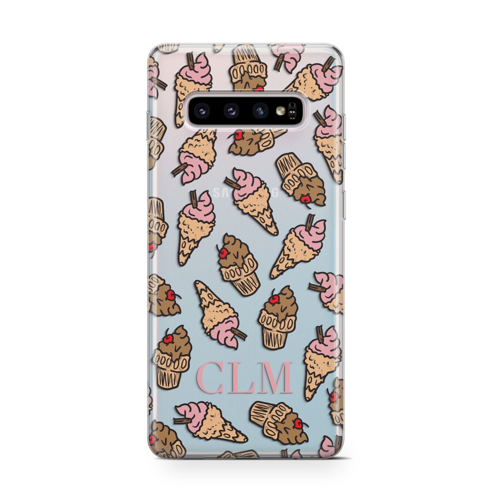 Personalised Ice Creams Initials Samsung Galaxy S10 Case