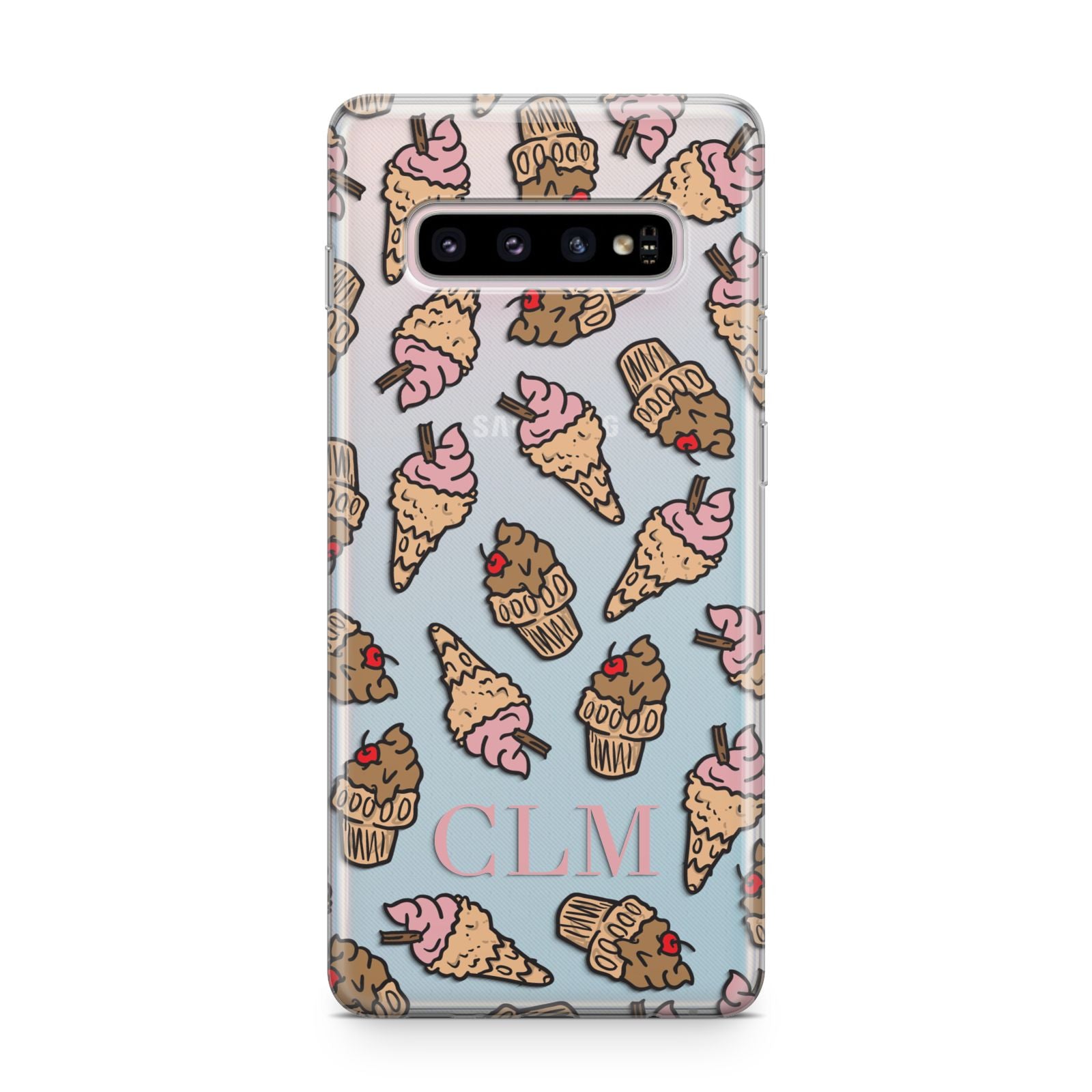Personalised Ice Creams Initials Samsung Galaxy S10 Plus Case