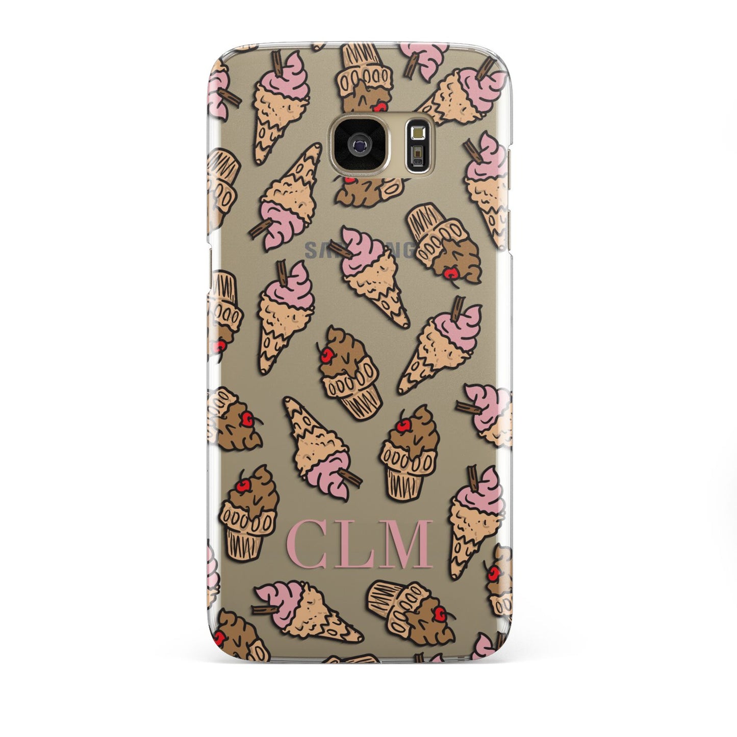 Personalised Ice Creams Initials Samsung Galaxy S7 Edge Case