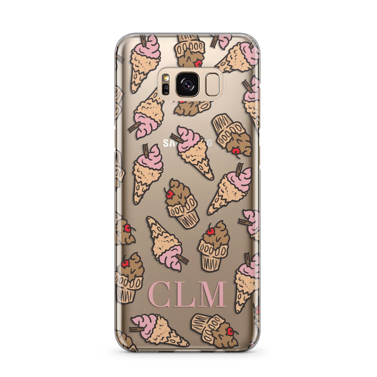 Personalised Ice Creams Initials Samsung Galaxy S8 Plus Case