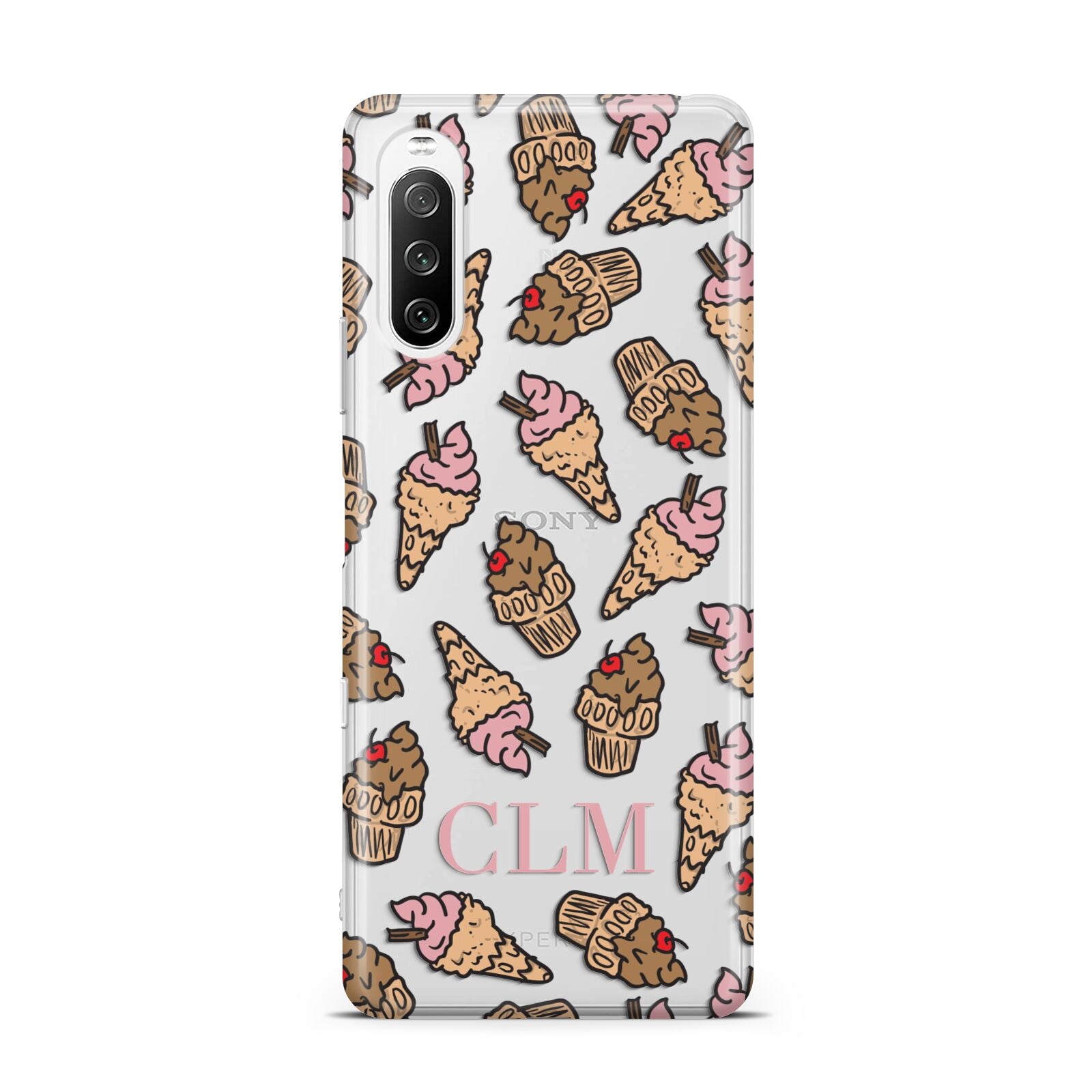 Personalised Ice Creams Initials Sony Xperia 10 III Case