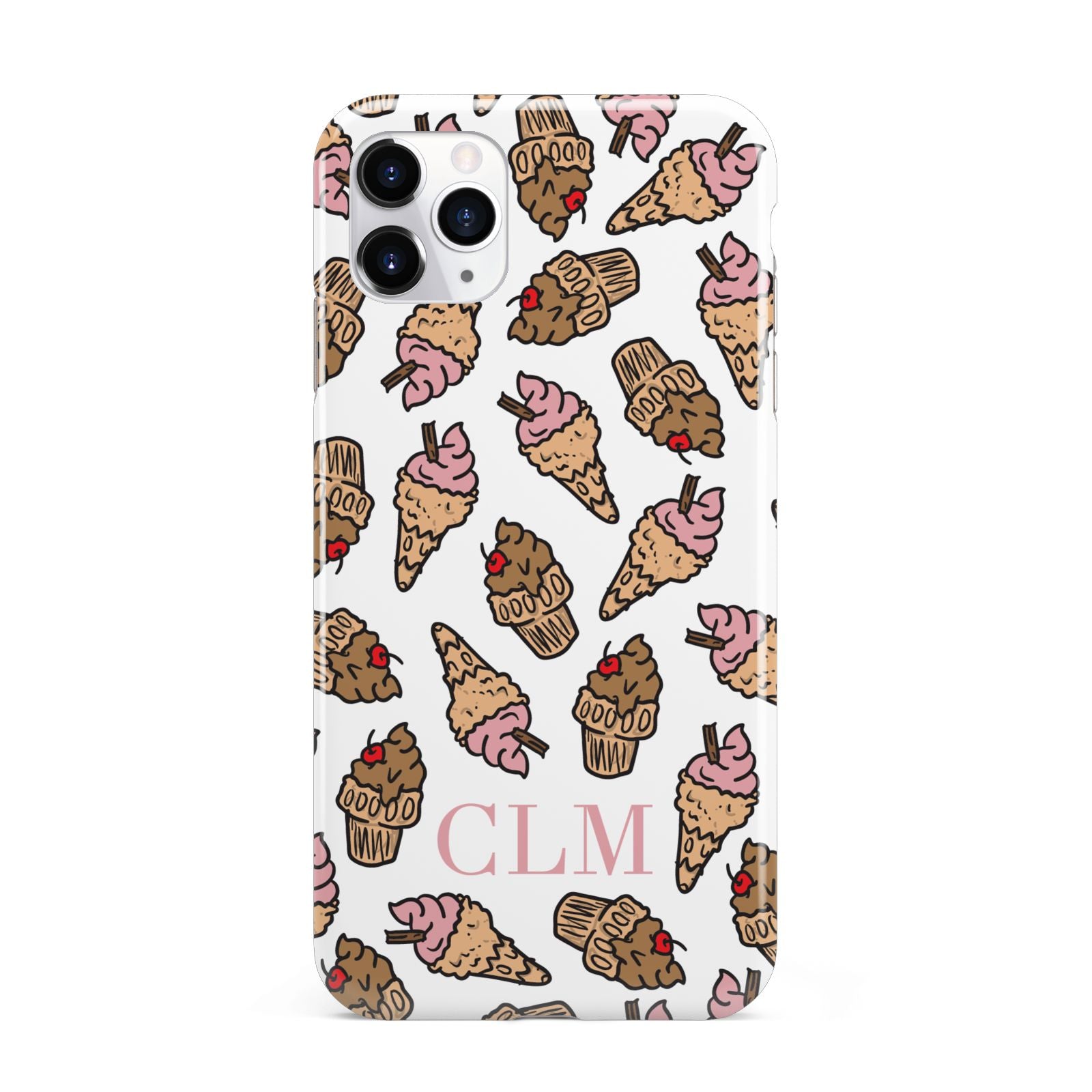 Personalised Ice Creams Initials iPhone 11 Pro Max 3D Tough Case