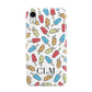 Personalised Ice Lolly Initials Apple iPhone XR White 3D Tough Case