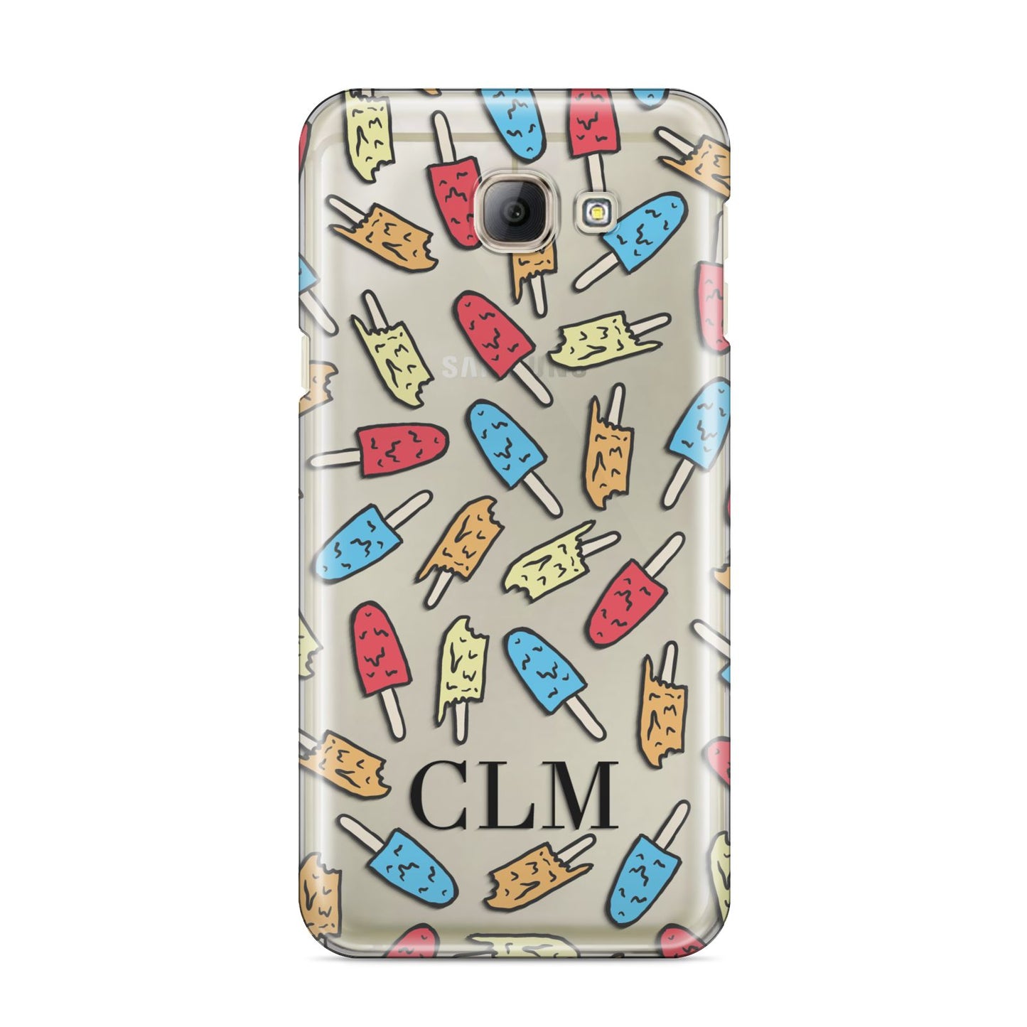 Personalised Ice Lolly Initials Samsung Galaxy A8 2016 Case
