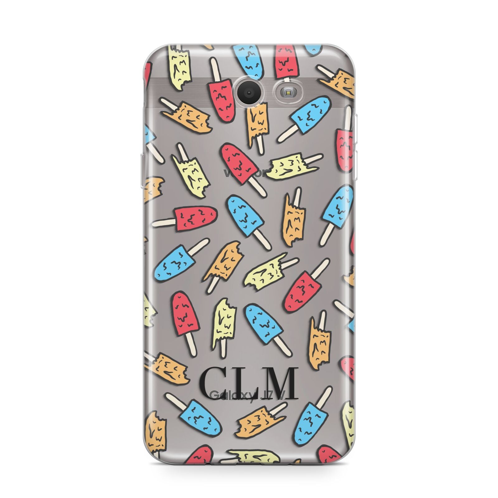 Personalised Ice Lolly Initials Samsung Galaxy J7 2017 Case